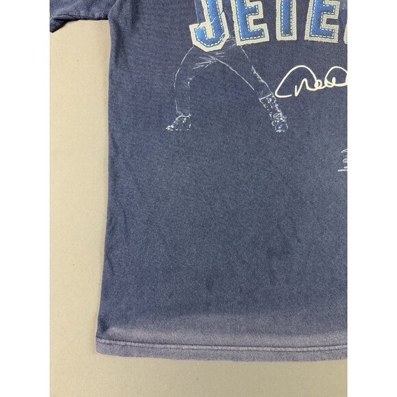 Rare Vintage Y2K Derek Jeter New York Yankees Baseball MLB Art Faded Tee - Picture 5 of 8